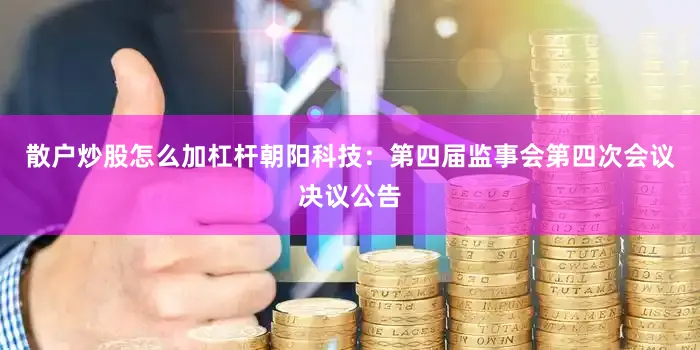 散户炒股怎么加杠杆朝阳科技：第四届监事会第四次会议决议公告